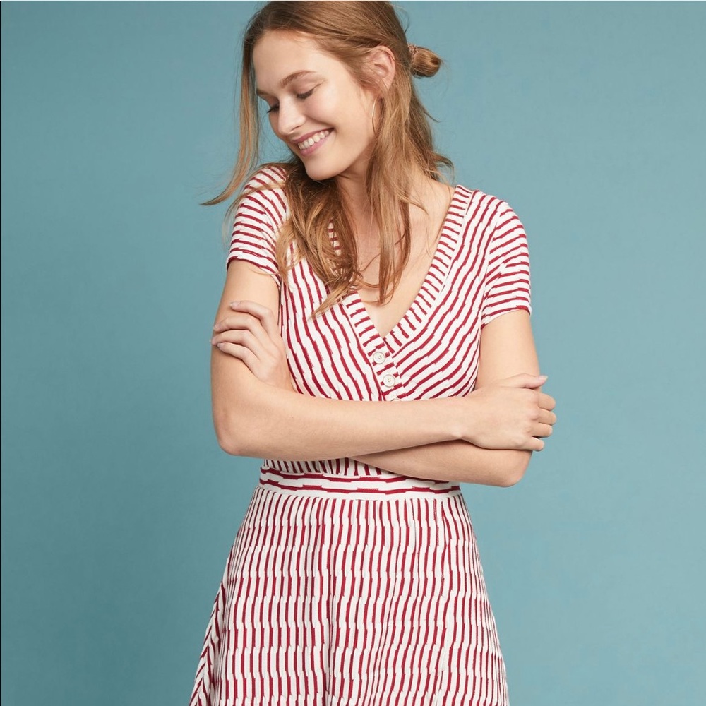 Anthropologie Maeve Paladino Textured Dress